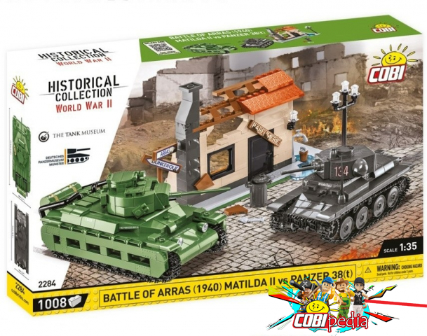 Cobi 2284 Battle of Arras (1940) Matilda II vs Panzer 38(t)